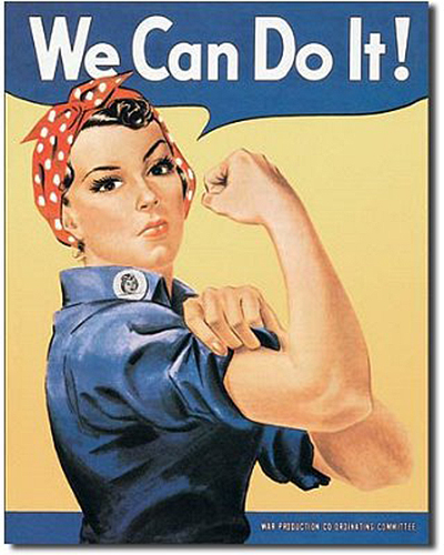 We Can Do It! Retro Vintage Tin Sign