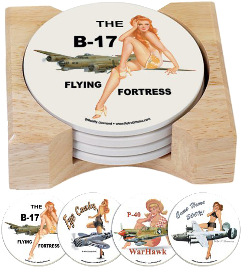 CounterArt WWII Nose Art Coasters
